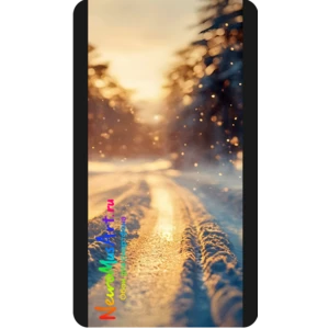 Зимний путь на закате / Winter Path at Sunset