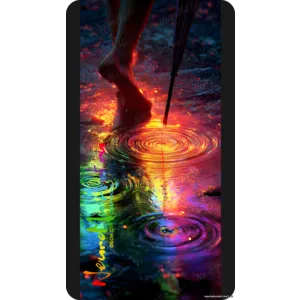 Неон дождевых кругов / Neon Ripple Steps